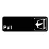 Thunder Group PLIS9302BK, 9x3-inch 'Pull' Information Sign