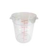 Thunder Group PLRFT322PC, 22-Quart Polycarbonate Round Food Storage Container, Clear