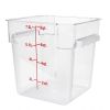 Thunder Group PLSFT008PC, 8-Quart Polycarbonate Clear Square Food Storage Containers (Lids sold separately)