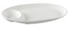 Yanco PS-2011 11x5.75-Inch Piscataway Porcelain Oval White Compartment Dish, DZ