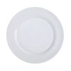 Yanco PS-9 9.5-Inch Piscataway Porcelain Round White Plate, 24/CS