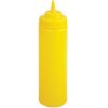 Winco PSW-12Y, 12-Ounce Yellow Wide Mouth Squeeze Bottle
