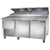 Leader ESPT72, 72x36x43-Inch Refrigerated Pizza Preparation Table, 24.6 Cu. Ft, Self-Contained, S/S Top