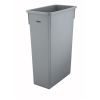 Winco PTC-23SG, 23-Gallon Gray Slender Trash Can, EA (Cover Not Included)