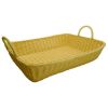 Winco PWBN-1914T, 19-Inch Polypropylene Woven Rectangular Baskets with Handles, Natural, 3-Piece Pack (Discontinued)