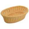 Winco PWBN-96V, 9.25-Inch Oval Polypropylene Woven Baskets, Natural, 6-Piece Pack (Discontinued)