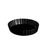 C.A.C. QCD-5-BLK, 5.5 Oz 5-Inch Porcelain Black Round Quiche Dish, 2 DZ/CS