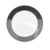 C.A.C. R-5-BLK, 5.5-Inch Stoneware Black Plate with Rolled Edge, 3 DZ/CS