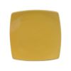 C.A.C. R-FS6-Y, 6.87-Inch Stoneware Yellow Square Flat Plate, 3 DZ/CS