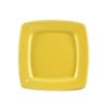 C.A.C. R-S6Q-Y, 6.87-Inch Porcelain Yellow Square In Square Plate, 3 DZ/CS