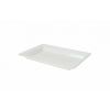Fineline Settings RC471.WH, 10x8-inch Platter Pleasers Polystyrene White Rectangular Tray, 25/CS