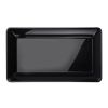 Fineline Settings RC573PP.BK, 12x18-inch Platter Pleasers Polypropylene Black Rectangular Tray, 20/CS
