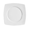 C.A.C. RCN-SQ8, 8.87-Inch Porcelain Round In Square Plate, 2 DZ/CS
