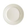 C.A.C. REC-16, 10.5-Inch Rolled Edge Round White Plate, 12/CS