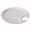 Thunder Group RF7010W 10 1/2 Inch Western Black Pearl Round Melamine White Party Plate, EA