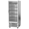 Beverage Air RI18HC-G, 27.25-Inch 16.85 cu. ft. Bottom Mounted 1 Section Glass Door Reach-In Refrigerator