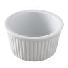 Yanco RK-110 10 Oz 4.5x2-Inch Porcelain White Fluted Ramekin, 24/CS