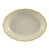 C.A.C. SC-13G, 11.62-Inch Stoneware Gold Band Oval Platter, DZ