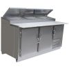 Universal Coolers SC-72-PPT 72x34x42-Inch Pizza Prep Table, Self-Contained, 20-Inch Marble Top