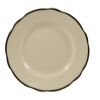 C.A.C. SC-8B, 9-Inch Stoneware Black Band Dinner Plate, 2 DZ/CS