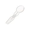 Fineline Settings SE1001.CL, 3.4-inch SelfEco PLA Compostable Clear Black Spoon, 200/CS (Discontinued)