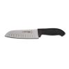 Dexter Russell SG144-7GEB-PCP, 7-Inch Duo-Edge Santoku Knife with Black Sofgrip Handle, NSF