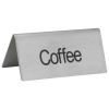 Winco SGN-103, -Coffee- Stainless Steel Tent Sign
