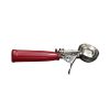 C.A.C. SICD-24RD, 1.3 Oz Stainless Steel Red Handle Thumb Disher
