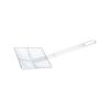 C.A.C. SKMS-7S, 7-inch Nickel-Plated Metal Square Mesh Skimmer