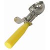 Thunder Group SLDS020, 1.6-Ounce Stainless Steel Ice Cream Disher, Coated Handle, Yellow