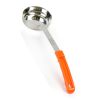 Thunder Group SLLD008, 8-Ounce Stainless Steel Portioner with Plastic Handle, Orange