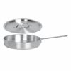 Thunder Group SLSAP4070, 7-Quart 18/0 Stainless Steel Saute Pan with Cover 