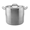 Thunder Group SLSPS012, 12 Qt 18/8 Stainless Stock Pot with Lid (Discontinued)