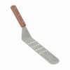 Thunder Group SLTWBT110, 10-Inch Stainless Steel Perforated Turner, Wood Handle