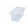 Winco SP7306, 6-Inch Deep One-Third Size Polycarbonate Food Pan, NSF
