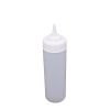 C.A.C. SQBT-W-12C, 12 Oz Plastic Clear Wide-Mouth Squeeze Bottle, 6/PK