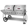 Sierra SRBQ-60 80-inch Outdoor Gas Double Grill with 8 Burners, 120,000 BTU