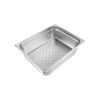 C.A.C. SSPH-24-4P, 4-inch Stainless Steel 24 Gauge Half-Size Perforated Steam Table Pan