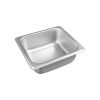 C.A.C. STPS-S25-2, 2.5-inch Stainless Steel 1/6 Size 25 Gauge Standard Steam Table Pan