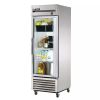 True T-23G-HC~FGD01, 27-Inch 23 cu. ft. Top Mounted 1 Section Glass Door Reach-In Refrigerator