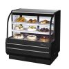 Turbo Air TCGB-48-B-N, 48.5-Inch 15.6 cu. ft. Curved Glass  Refrigerated Bakery Display Case with 2 Shelves