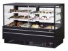 Turbo Air TCGB-72UF-CO-B-N, 72-inch Glass Black Refrigerated Combo Bakery Case
