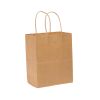 DURO 8x4.5x10.25-Inch 60# Kraft Paper Shopping Bag with Twisted Handles, 250/CS