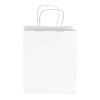 SafePro TEMW, 8x4x10-Inch White Paper Shopping Bag with Handles, 250/CS