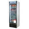 Turbo Air TGM-14RV-N6 Refrigerator 1 Door Swing Glass Merchandiser, White Cabinet w/ Black Framed Front