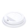DDL10SW White Traveler Dome Lid for 10(Squat)/12/16/20/24 Oz Cups, 1000/Cs (Discontinued)