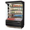 Turbo Air TOM-50B-SP-A-N Open Display Vertical Merchandiser 50-Inch L Full Size Solid Side Panel-Black Ext.& Int.