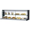 Turbo Air TOMD-50HB Open Display Merchandiser 50-Inch L Non Ref. Top Case-High, 2 Tiers, Black