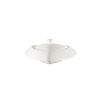 C.A.C. TR-B6, 5 Oz 6-Inch Porcelain Triangular Bowl with Lid, 24-Set/CS