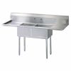 Turbo Air TSC-2-D2, 96-inch Two Compartment Sink, Green World Series